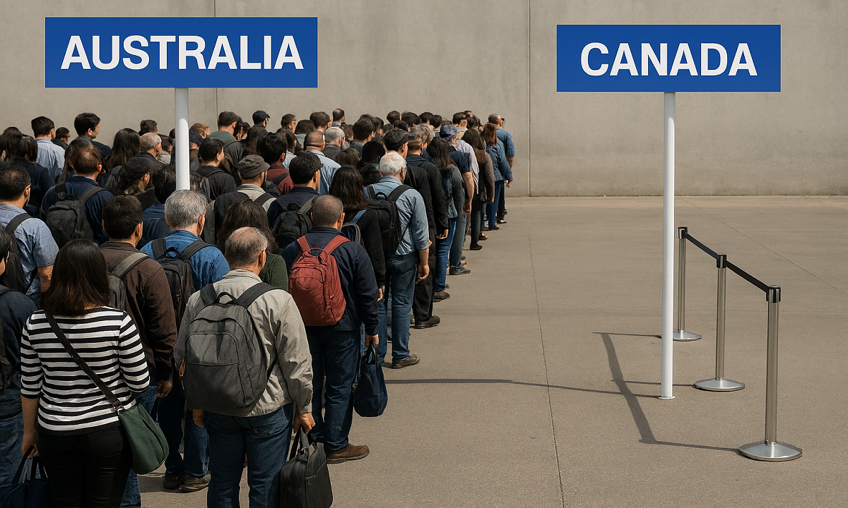 Growthless Canada outperforms Australia’s per capita economy
