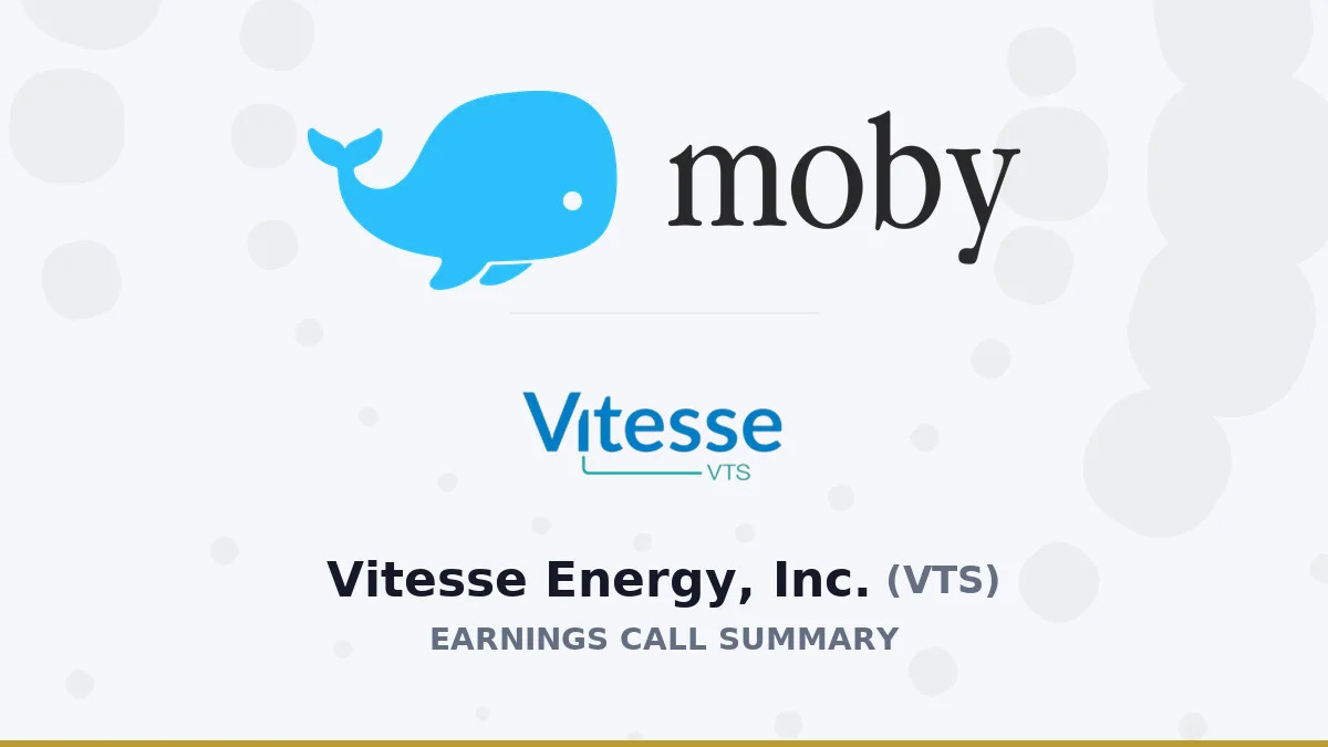 Vitesse Energy, Inc. Q2 2026 Earnings Call Summary