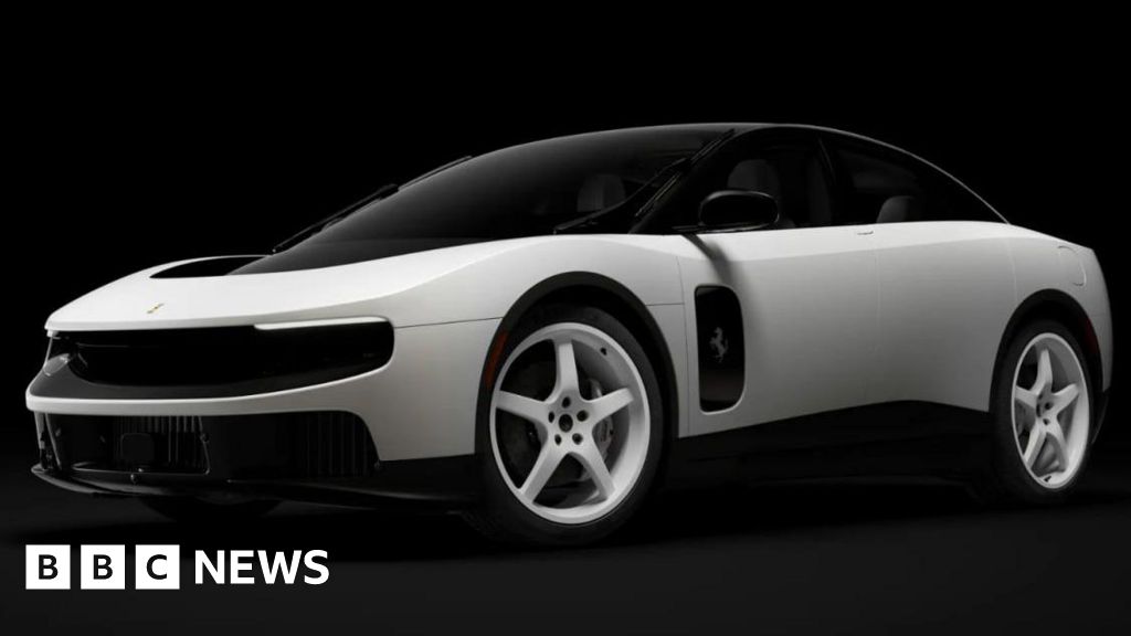 Ferrari's first ever electric car sold for record $40m at auction - BBC
