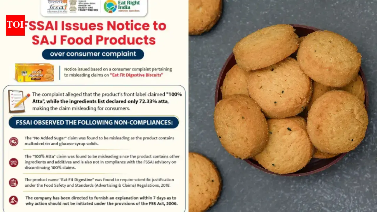 FSSAI issues notice to famous biscuit brand for misleading "100% Atta" claim: How to make preservative-free atta biscuit at home