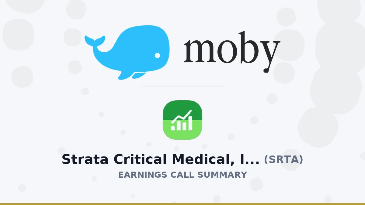 Strata Critical Medical, Inc. Q2 2026 Earnings Call Summary