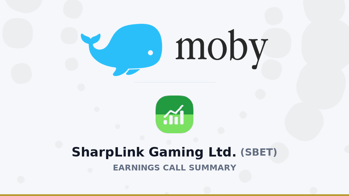 SharpLink Gaming Ltd. Q1 2026 Earnings Call Summary