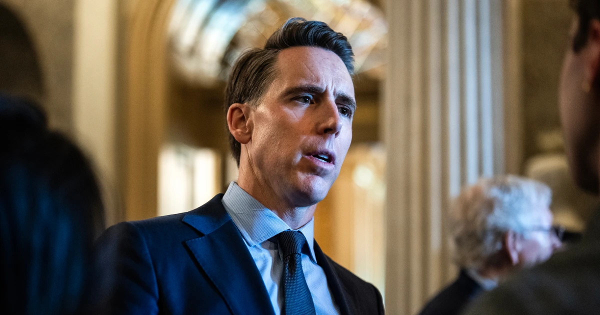 Sen. Josh Hawley says he favors a stock trading ban that applies to presidents