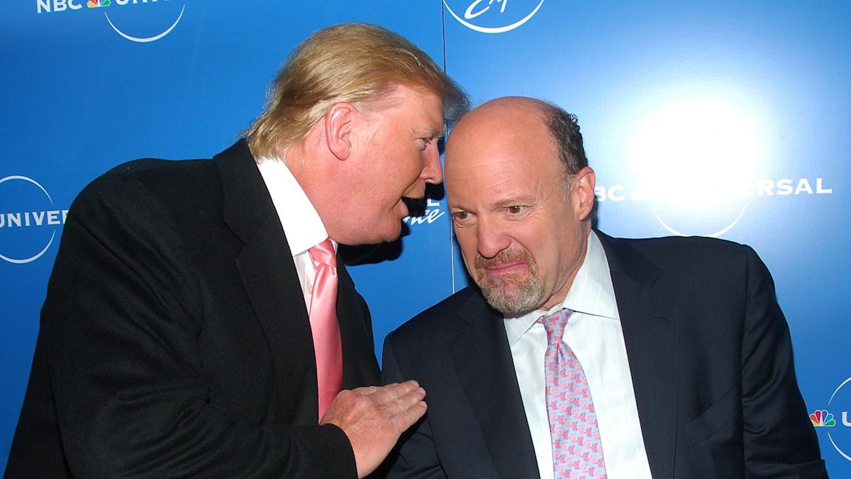 Jim Cramer froze on live TV after seeing Trump's 3,700 stock trades — here's what's in the president's portfolio - Yahoo Finance
