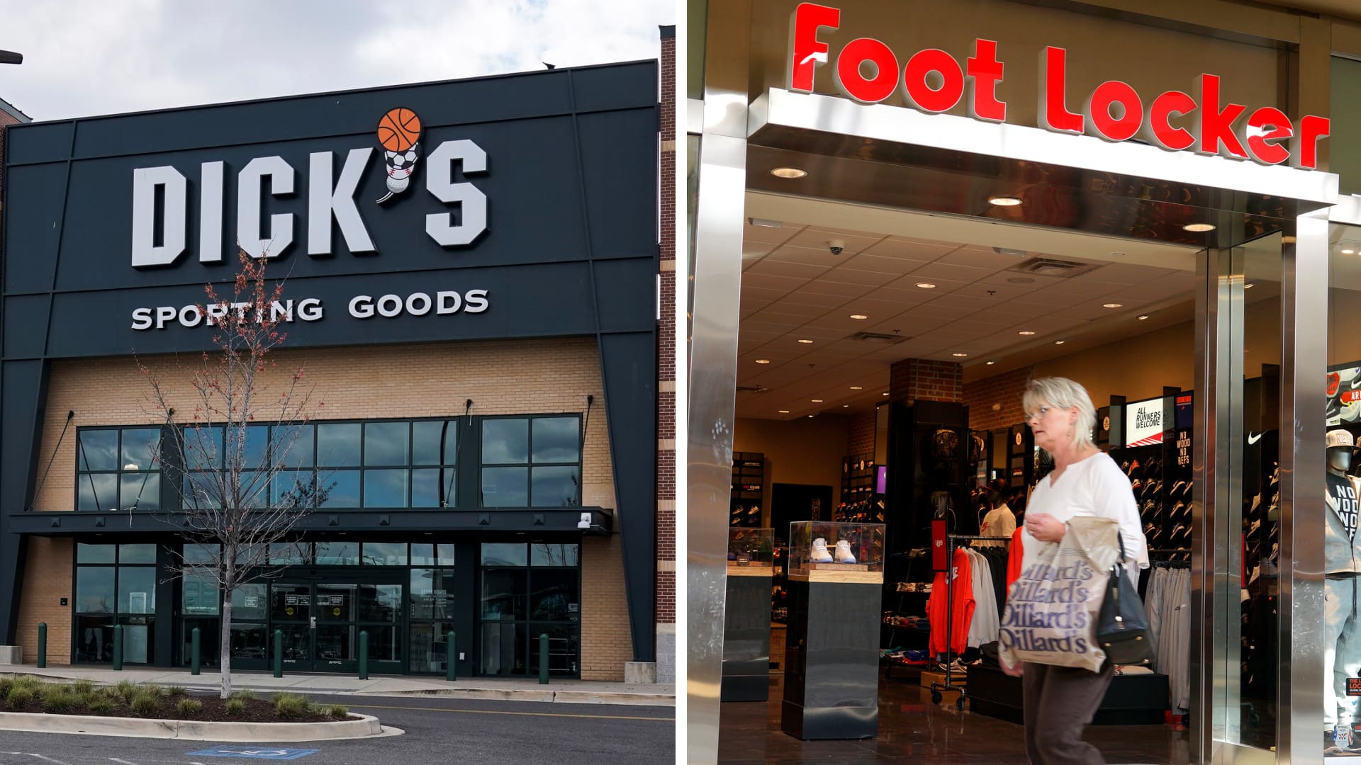 Foot Locker returns to growth but weighs on Dick's Sporting Goods as earnings miss - CNBC