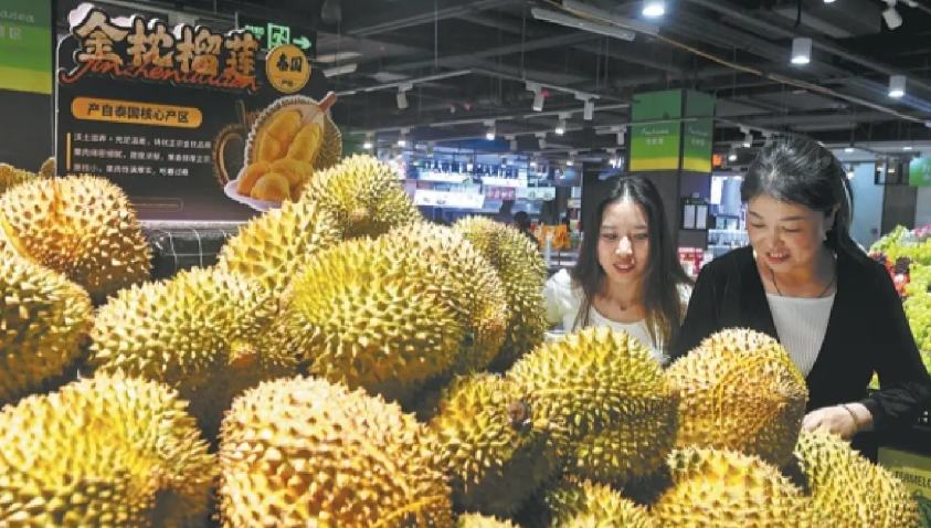 Durian prices fall as imports and summer fruit supply surge in China