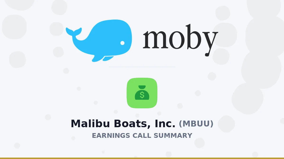 Malibu Boats, Inc. Q4 2026 Earnings Call Summary