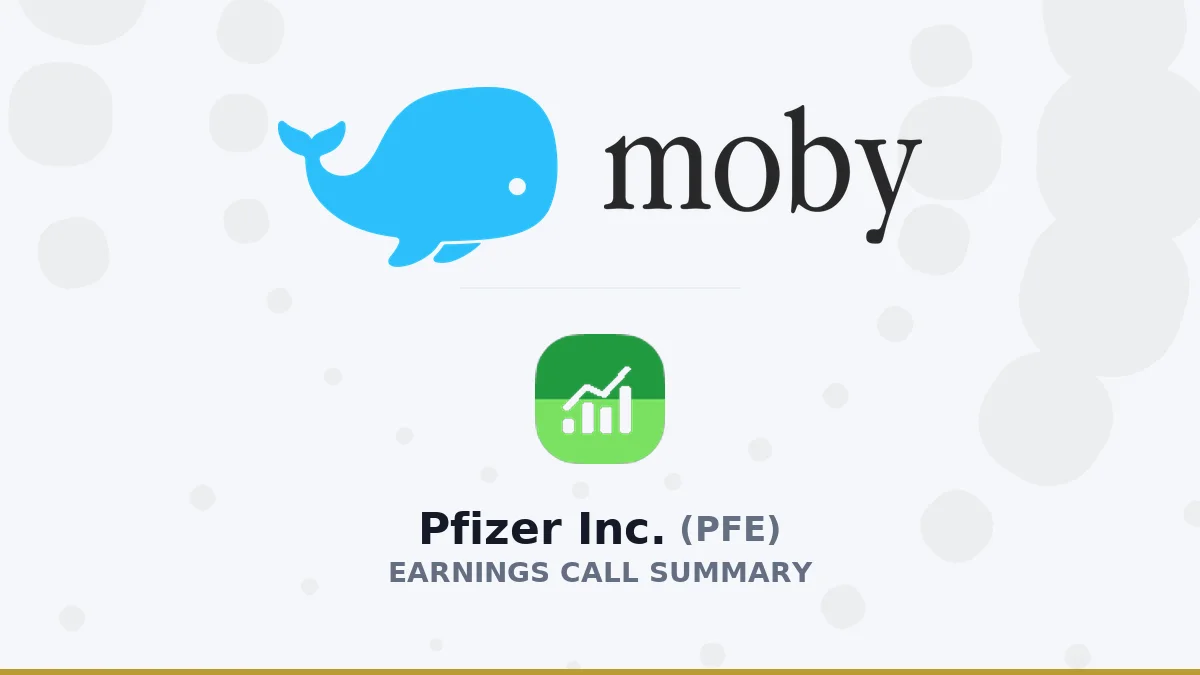 Pfizer Inc. Q2 2026 Earnings Call Summary