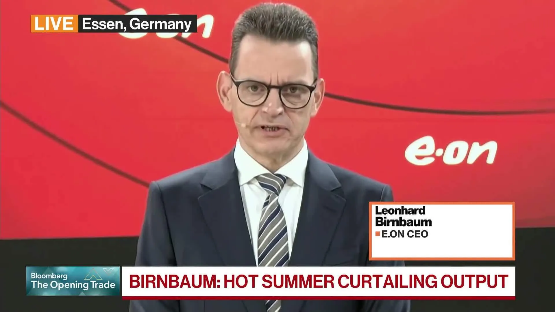Heatwave Slams Europe Straining Energy Supply, E.On CEO Says