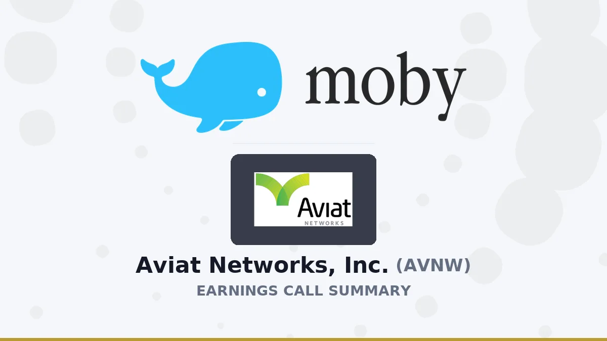 Aviat Networks, Inc. Q4 2026 Earnings Call Summary