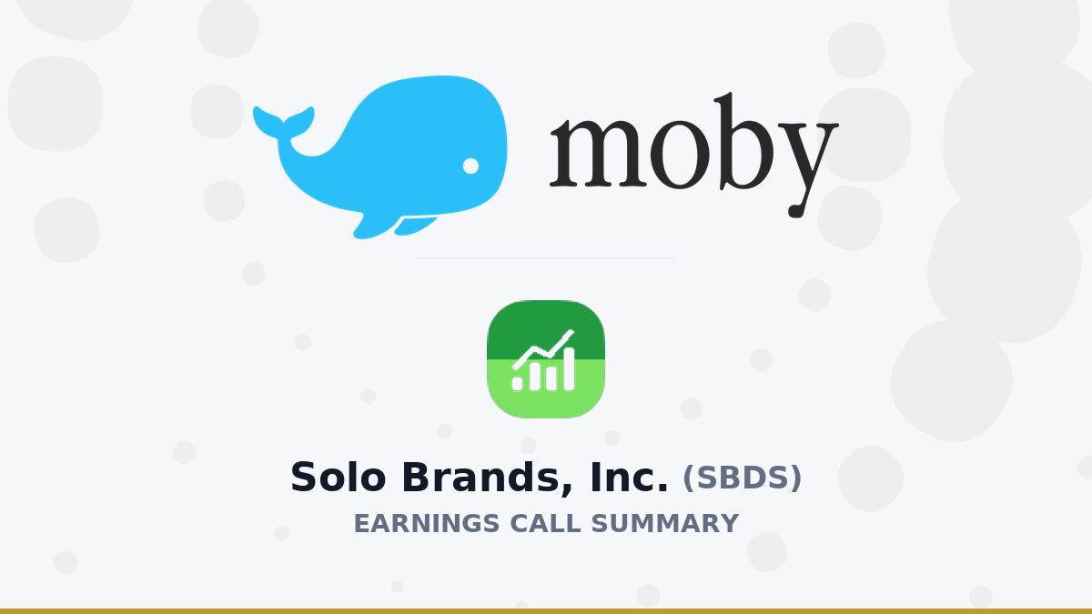 Solo Brands, Inc. Q1 2026 Earnings Call Summary